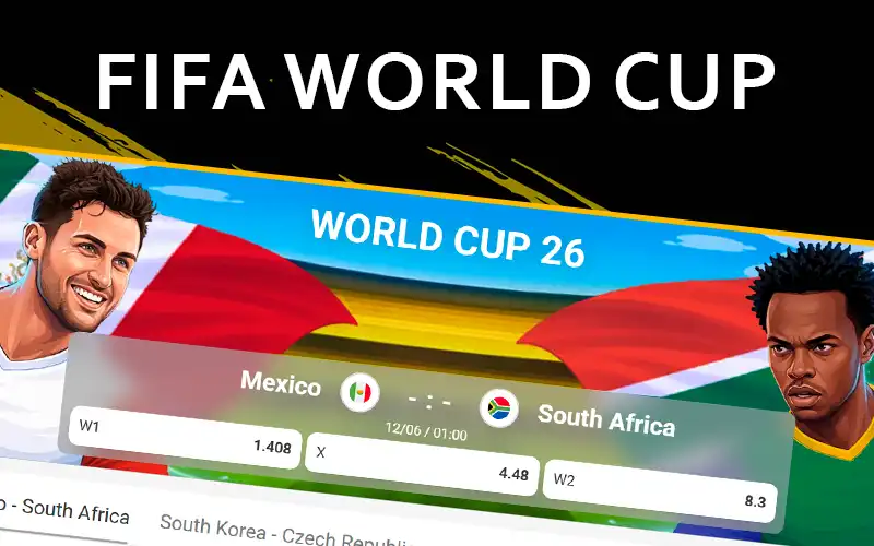 Claim World Cup promos on the Melbet website.
