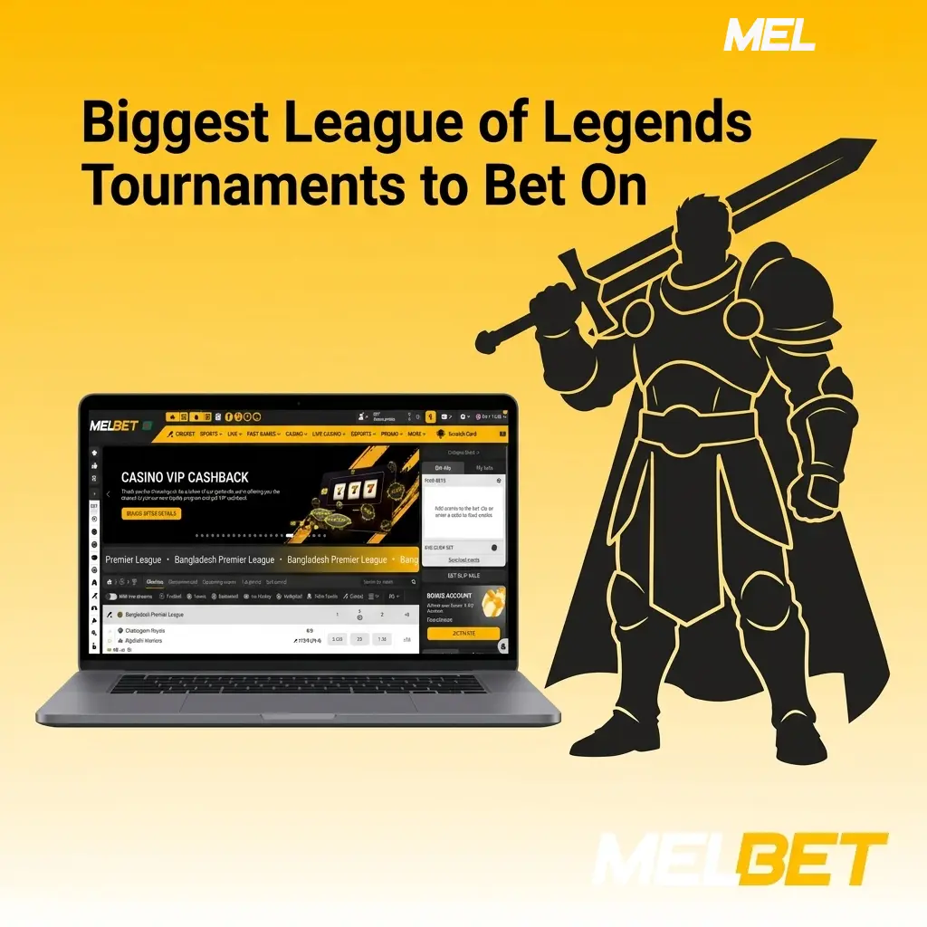 Major League of Legends tournaments to bet on at Melbet