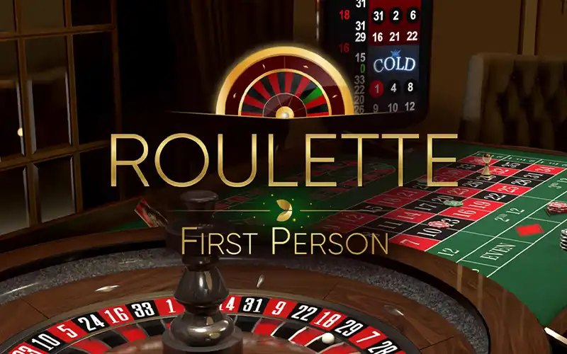 Enjoy immersive Roulette First Person at Melbet online.